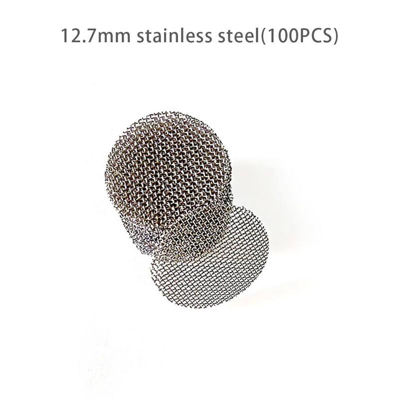 

100Pcs Stainless Steel Silver Screens Filters Pipe Screens Smoking Pipe Screens
