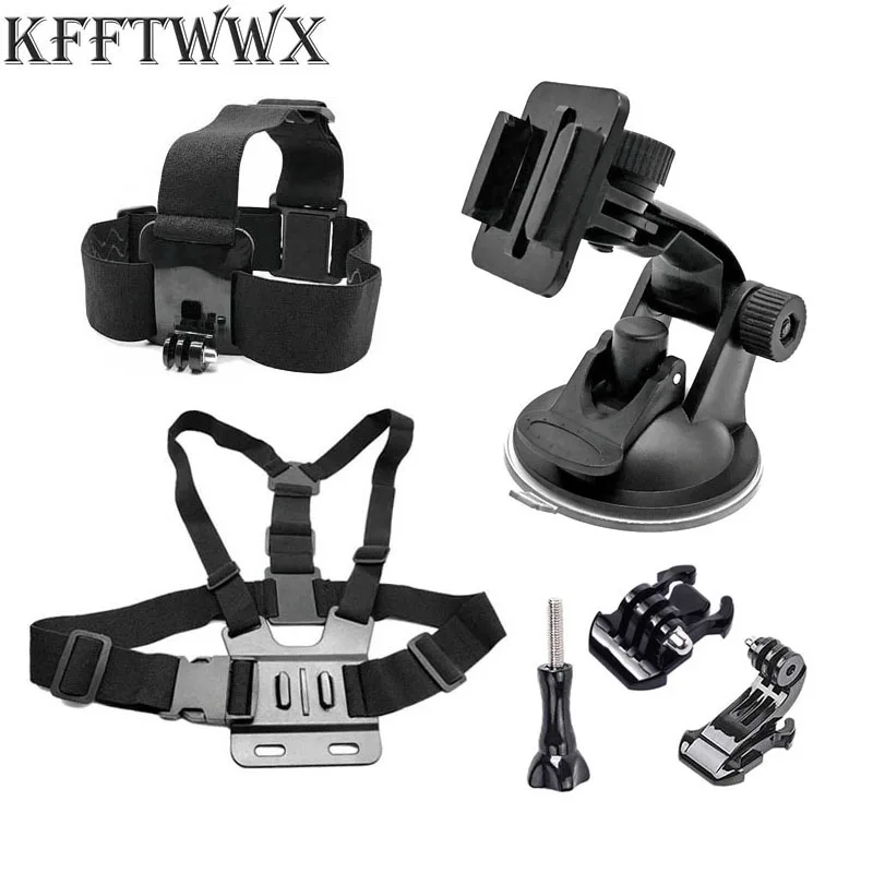 

Набор аксессуаров KFFTWWX для Gopro Hero 9 8 7 6, черное крепление на ремешках для Go Pro Hero 5 4 3 + 4session YI 4K SJCAM SJ8 PRO EKEN H9R