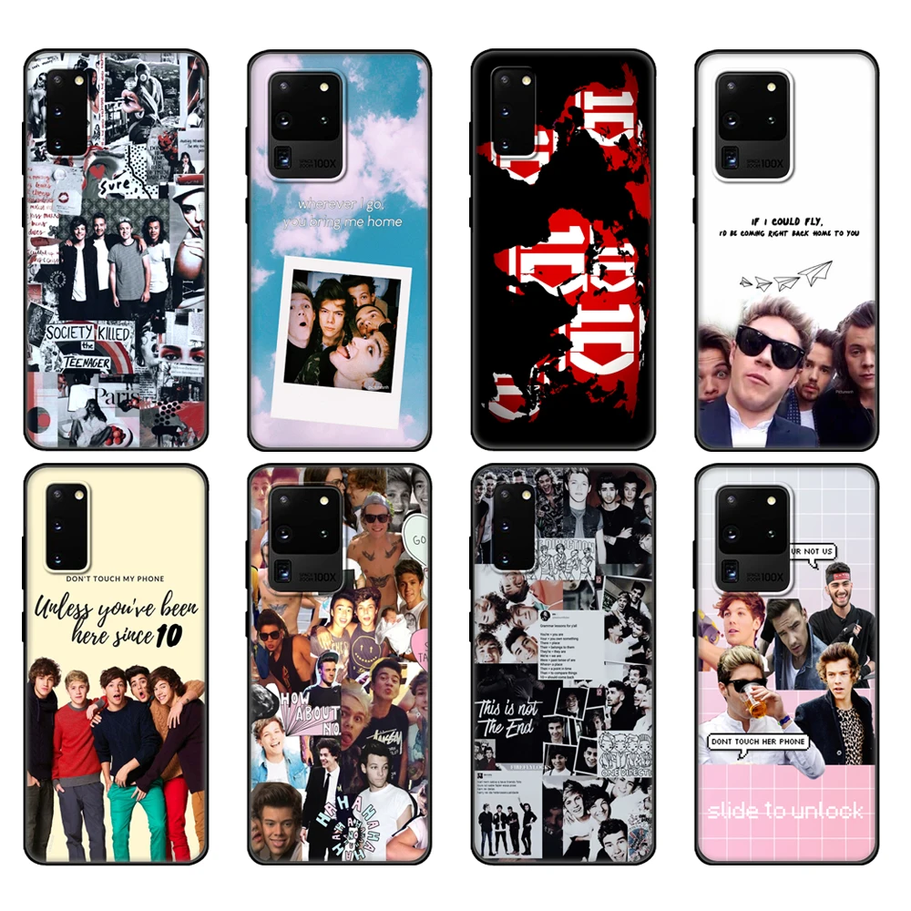 Черный чехол из ТПУ для Samsung galaxy S20 /S20 PLUS/S20 ultra/S20 + /S20FE задняя крышка One Direction 1D |