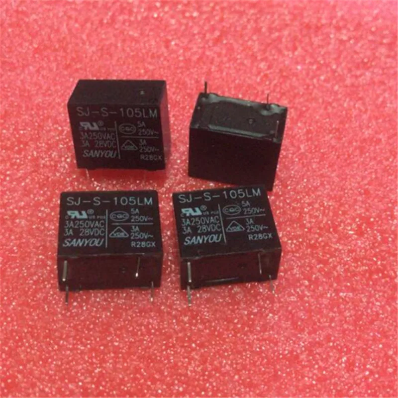 

12V relay SJ-S-105LM SJS105LM SJ S 105LM 12VDC 3A 4PIN