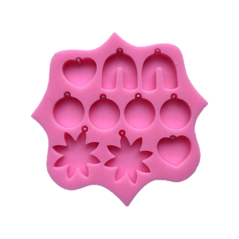 1Pc Heart-shaped Earring Combination Earrings Mold Serving Board Silicone Home Decoration Suitable for Women | Украшения и