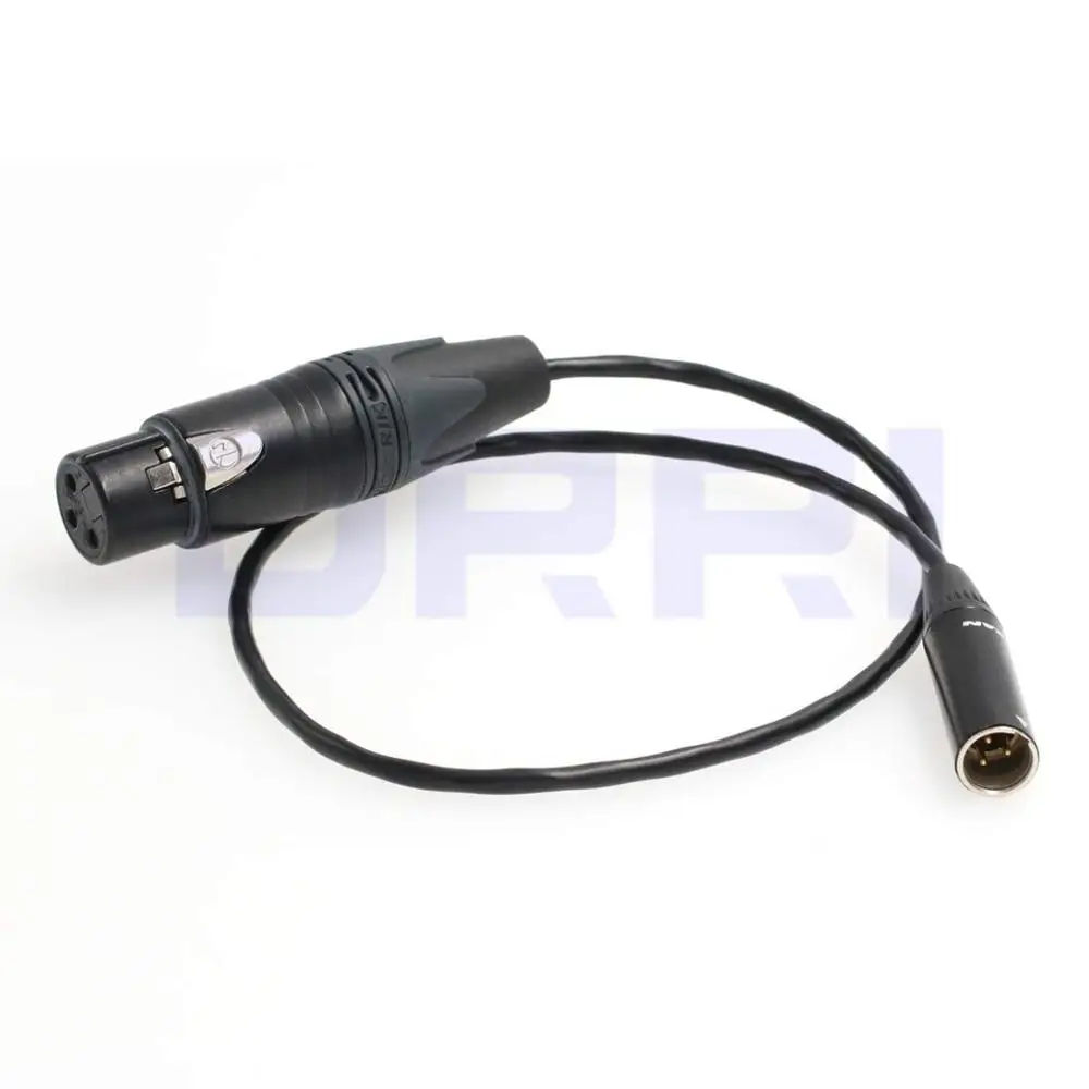 Мини XLR 3 pin к XLR аудио кабель для Blackmagic BMPCC 4K камера видео Assist 4K Sharp 8 K, XLR 3 Pin Pro нагрудный аудио кабель