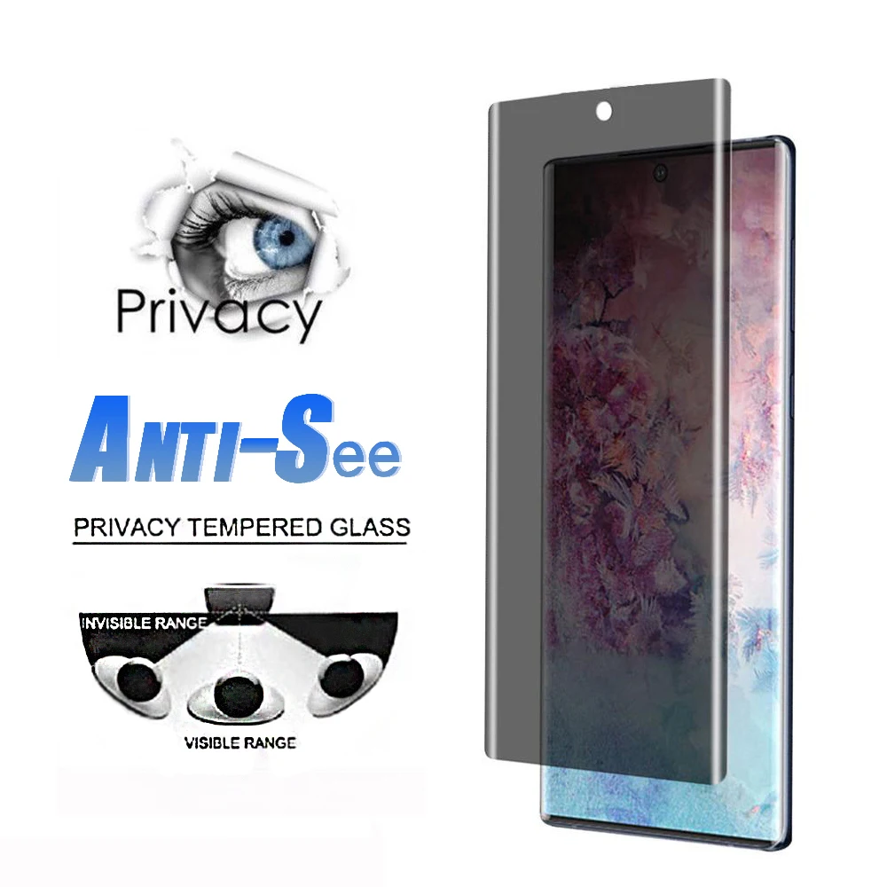Защита экрана конфиденциальности для Samsung S9 стекло Galaxy S10 Plus S10E 5G S8 Note 10 9