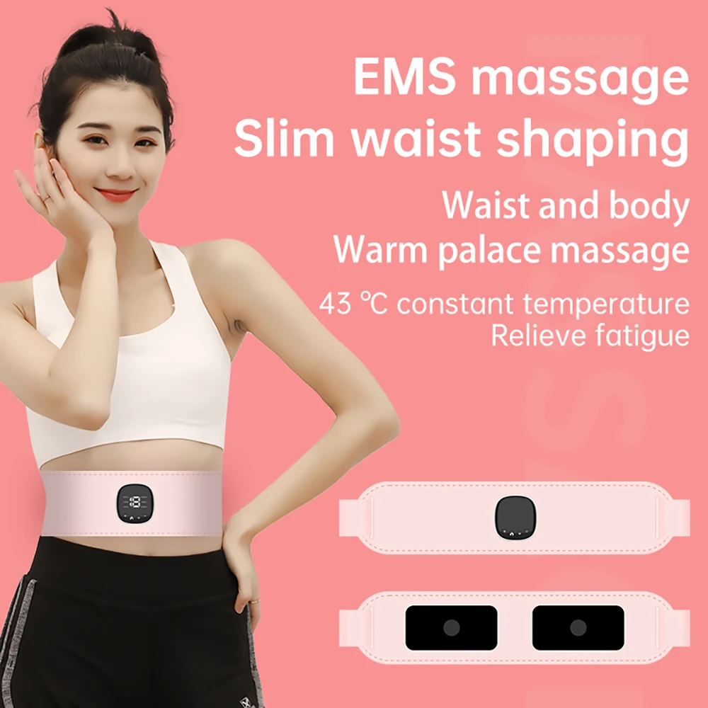 

EMS Electric Slimming Belt Lose Weight Abdominal massager fat rejection and shaping heating belt Waist Trainer Stimulator
