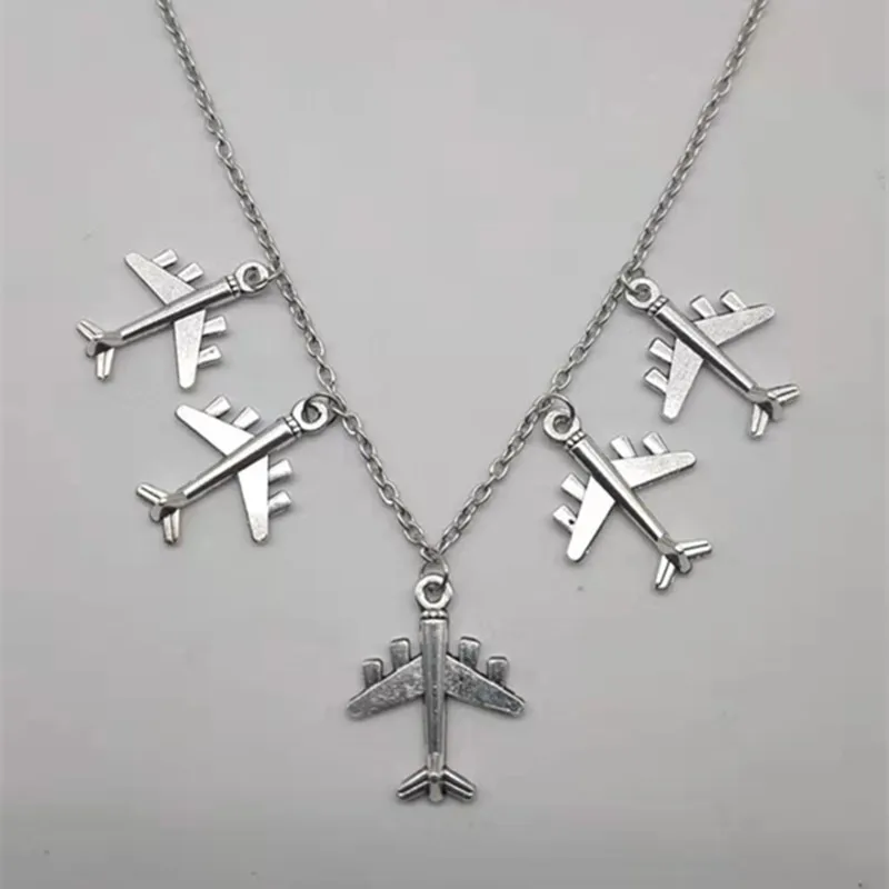 Ожерелье с подвеской в виде самолета для мужчин и женщин | Украшения аксессуары