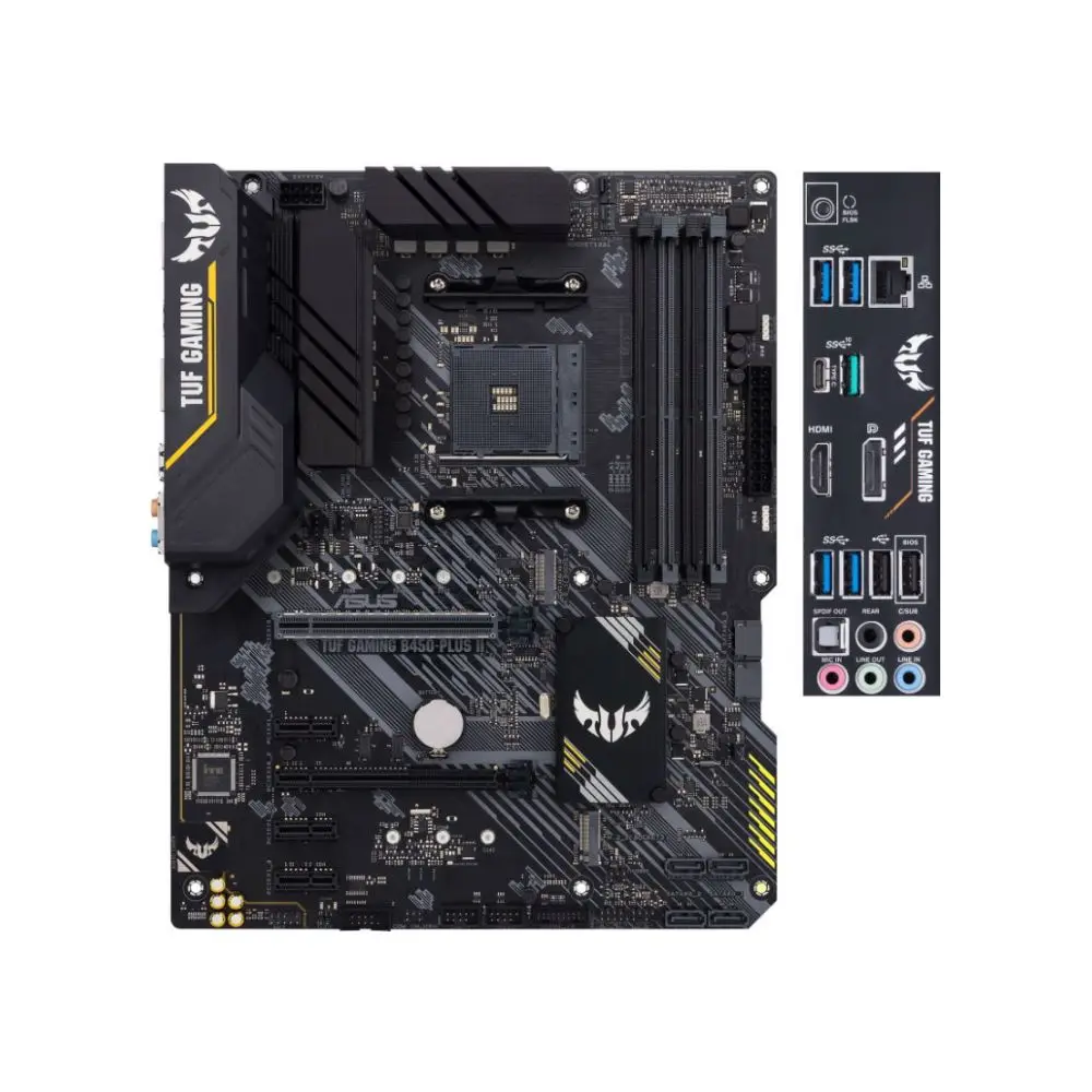 Motherboard TUF gaming b450-plus II AM4 ATX 2xddr4 2xpciex16 3xpciex1 2xm.2 HDMI DP Glan RTL(5) motherboard | Компьютеры и офис