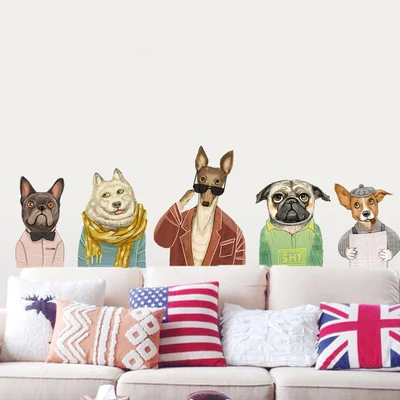 С изображением милой собаки стены Стикеры детского сада классная комната для