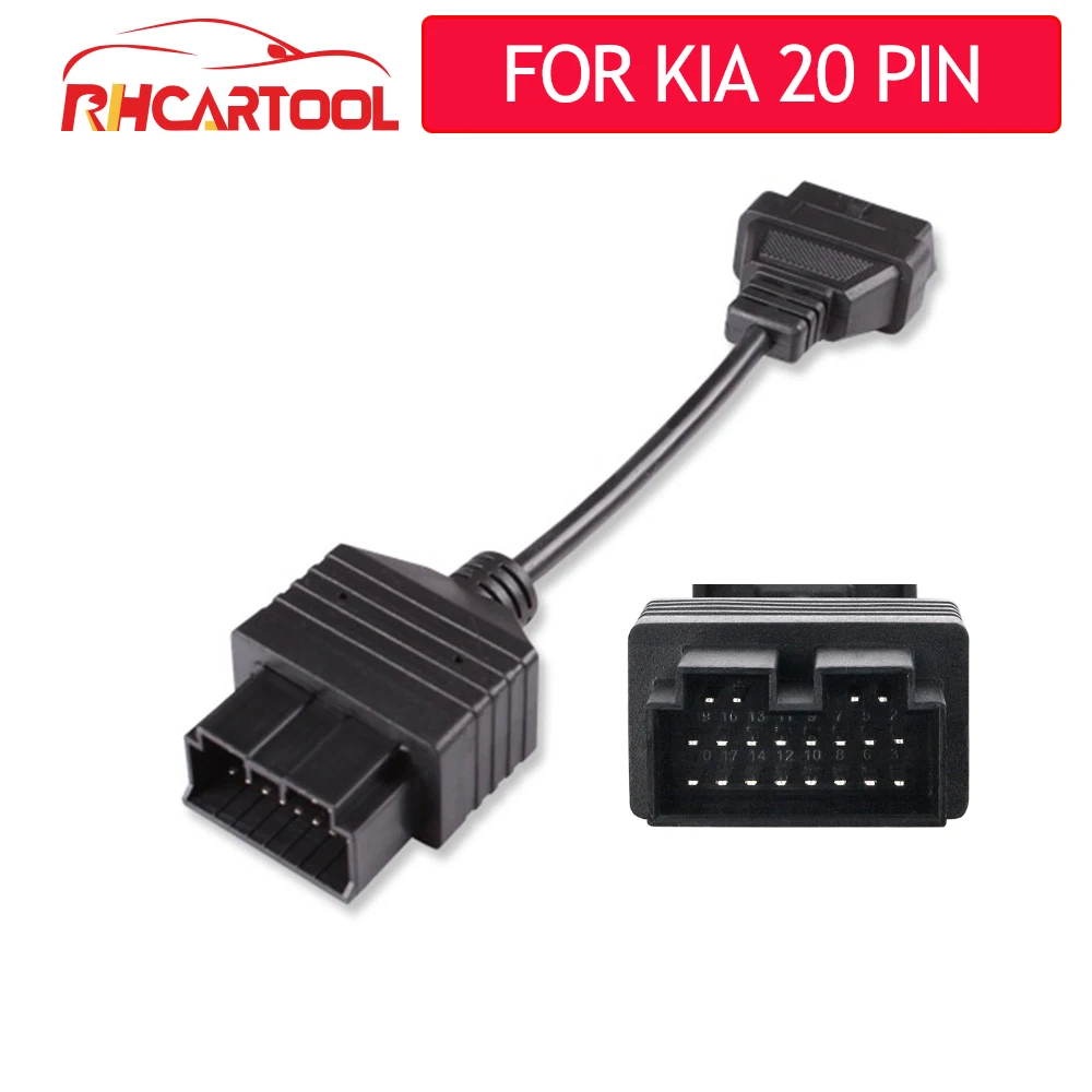 Кабель-удлинитель OBD2 для kia диагностический кабель с 20 Pin на 16 автомобильных