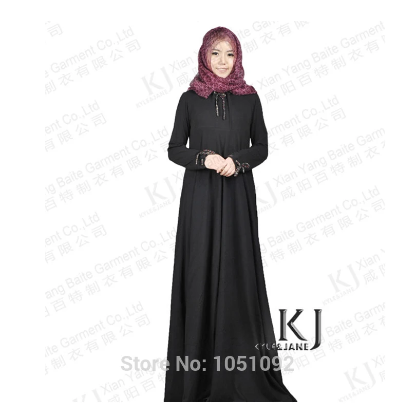 Мусульманский хиджаб платье jilbabs и abayas хлопок вязать арабский костюм