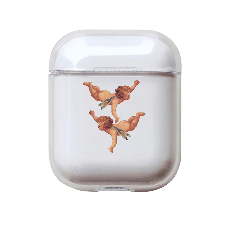 I201094 Мягкий милый Чехол Air Pods для Apple airpods, роскошные изображения, мультяшный ангел, Детские Airpods, чехол в Bluetooth, аксессуары для наушников - Цвет: I201094