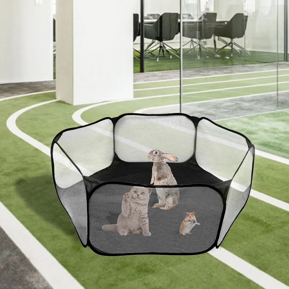 Манеж для домашних животных портативный игровой малая клетка ограждение