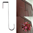 Вешалка для венка из Стерлингового металла, настенный держатель для двери для дома и кухни, крючок-вешалка, подвесные Крючки для пальто, украшение для рождественской вечеринки