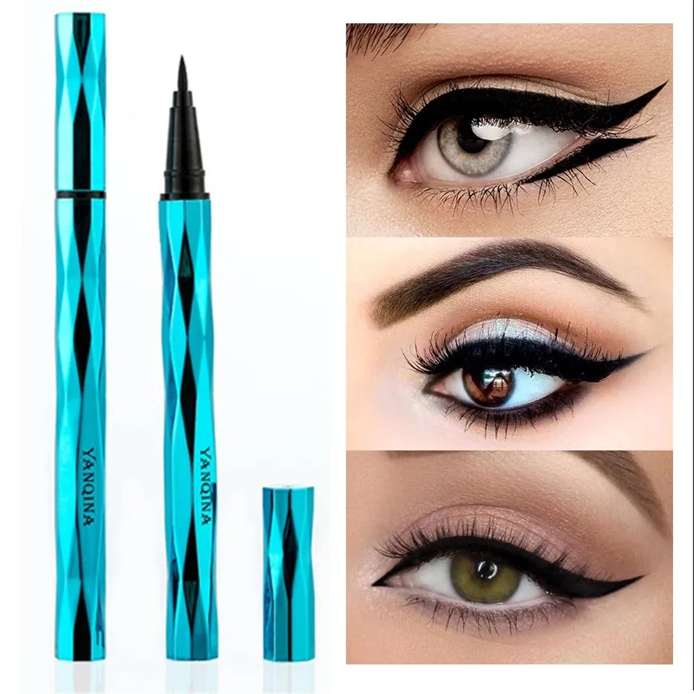 Профессиональная черная водостойкая жидкая подводка для глаз карандаш черных 24H