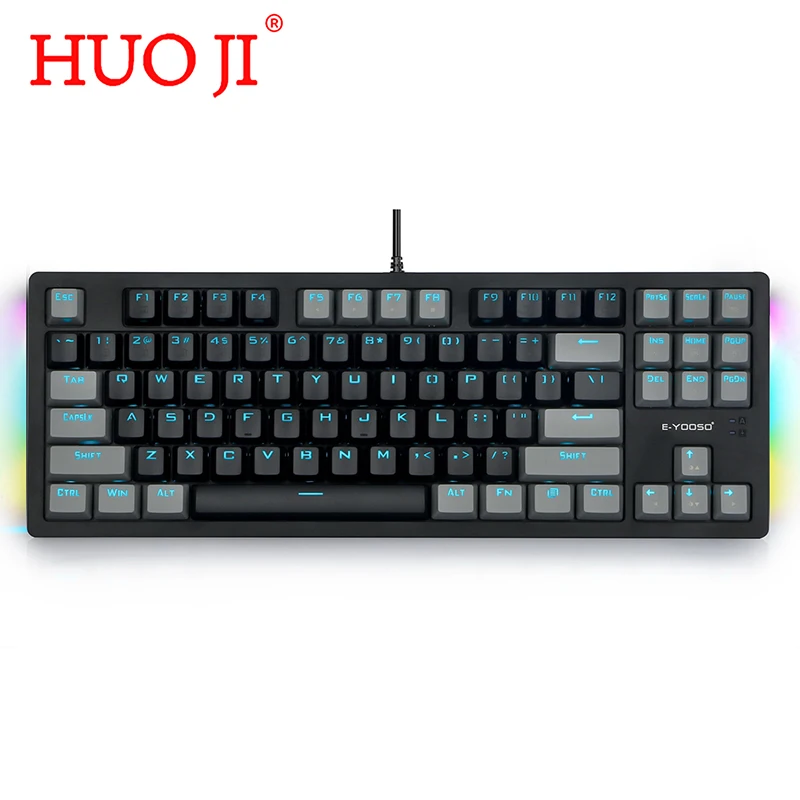 Механическая клавиатура HUO JI K-620 TKL с RGB-подсветкой и светодиодной подсветкой