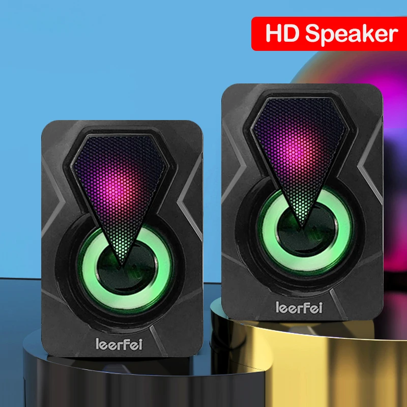 Проводные USB колонки для компьютера глубокие басы звуковая колонка мощный