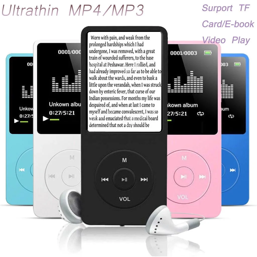 70 часов воспроизведения MP3 без потерь Звук Музыкальный плеер fm-рекордер TF карта