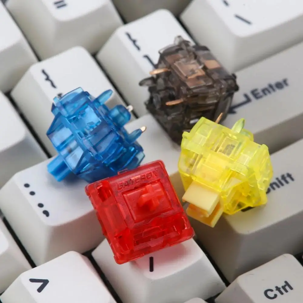 Переключатели чернил Gateron черный/красный/синий/желтый/Тихий черный(10 шт