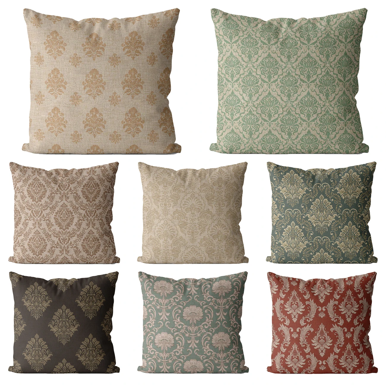 Damask Patterns Throw Pillow Case 45*45 Boho Bohemia Cushion Cover 40*40 Home Sofa Chair Decorative Living Room Decor 40x40