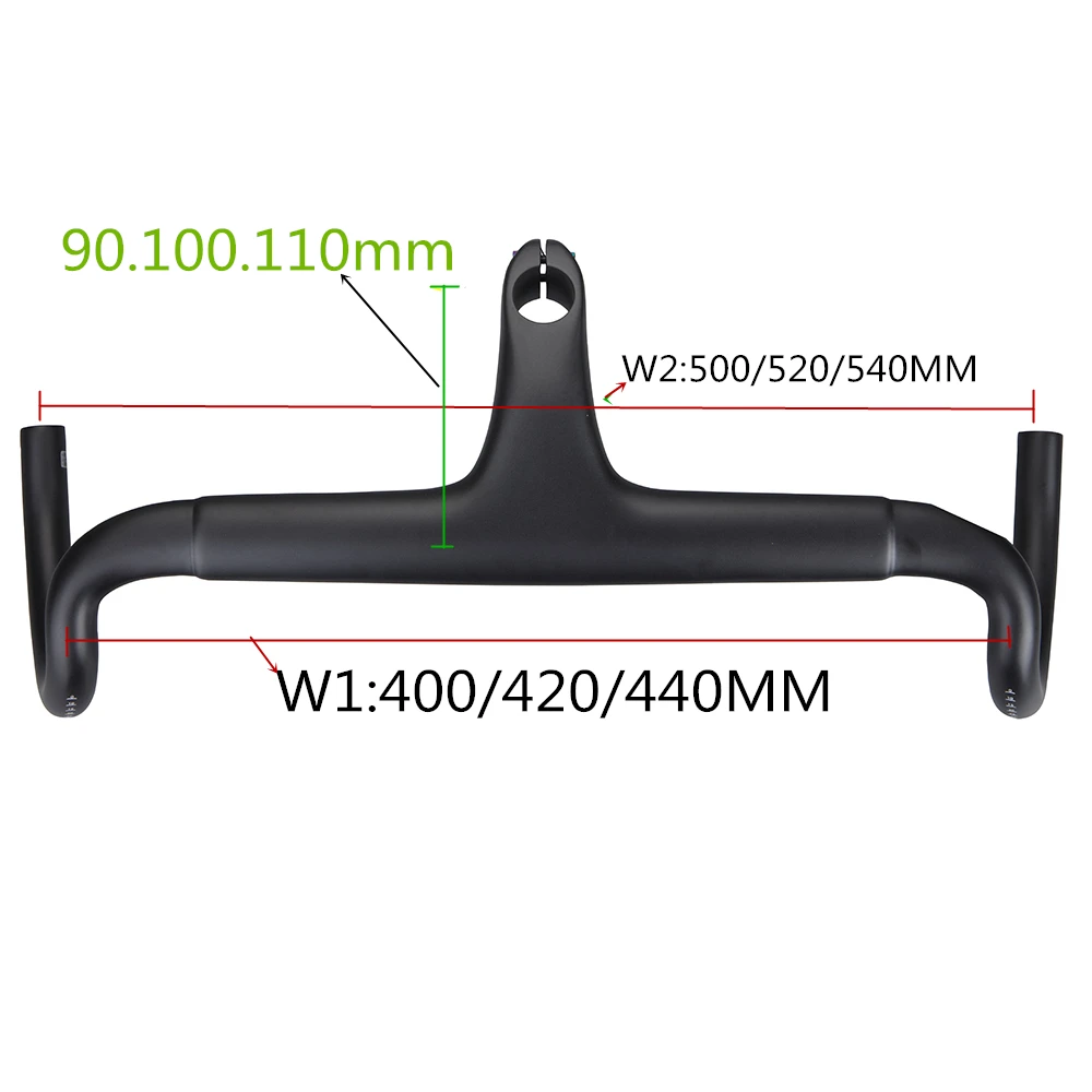 Скидка Гравий руль из углеродного волокна экзотропизм Руль 28,6 мм встроенный велосипед полоса углерода дорожный велосипед Ручка матовый черный