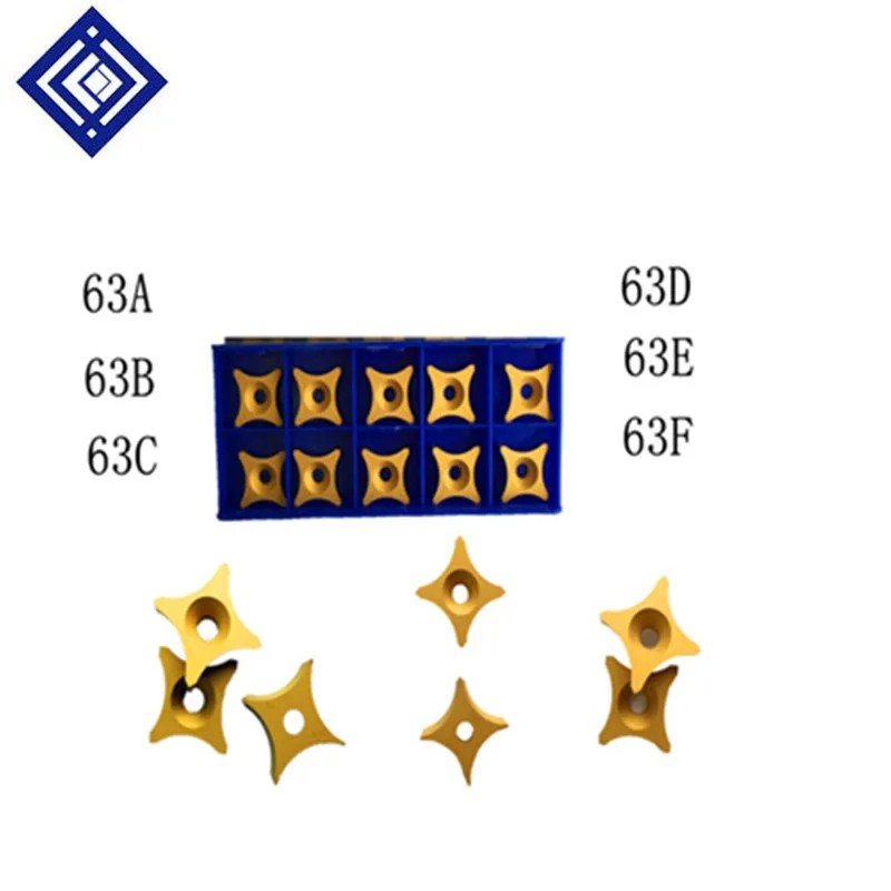 10 шт./лот S-SPUB-63A C D E F YBC151 цементированный твердосплавный ободочный вставка для резки стальных труб и труб.