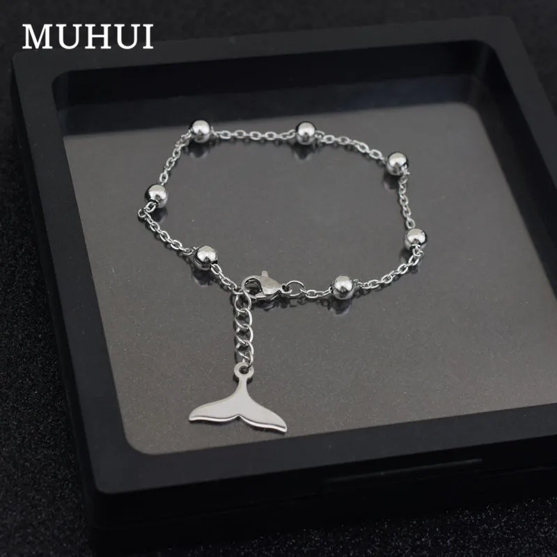 

Kpop SUGA Dolphin Tail Pendant Charm Anklets For Women Bohemia Beach Anklet Bracelet Jewelry