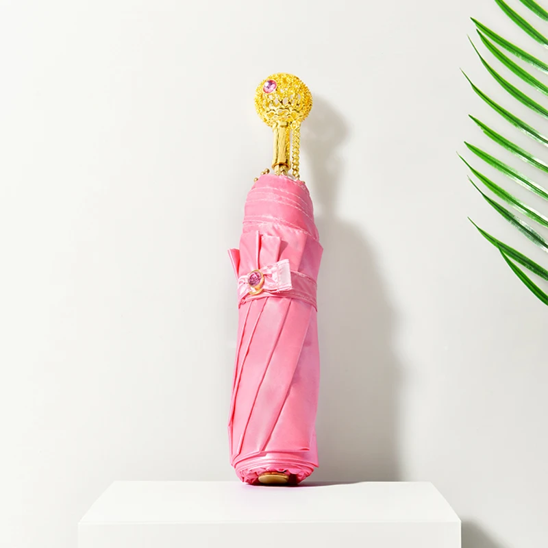 Роскошный креативный складной зонт для Suns женский красочный защиты от солнца