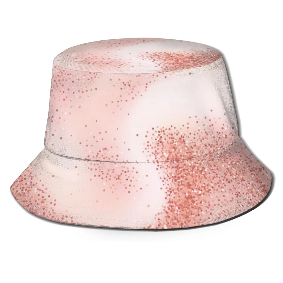 Панама CINESSD с розовыми и золотыми блестками, кремовая шляпа для рыбалки, складная солнцезащитная Кепка для мужчин и женщин, лето
