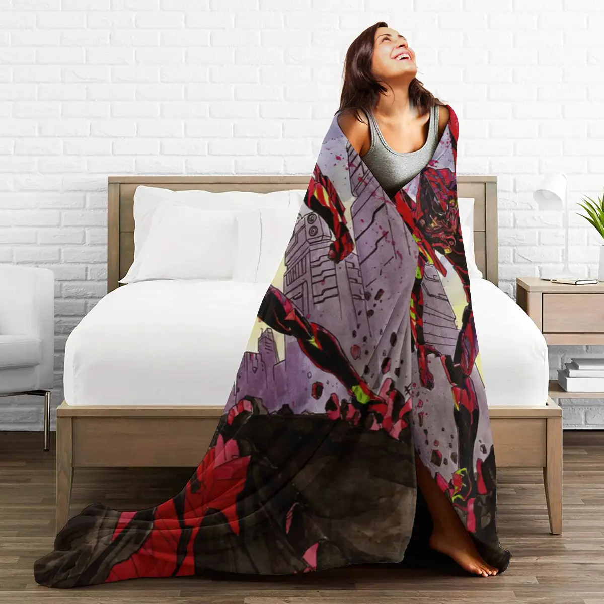

3D Cartoon Sherpa Blanket Warm Super Soft Flannel Office Nap Bedspread Sofa Bedding Plush Quilt Plaids 300698830