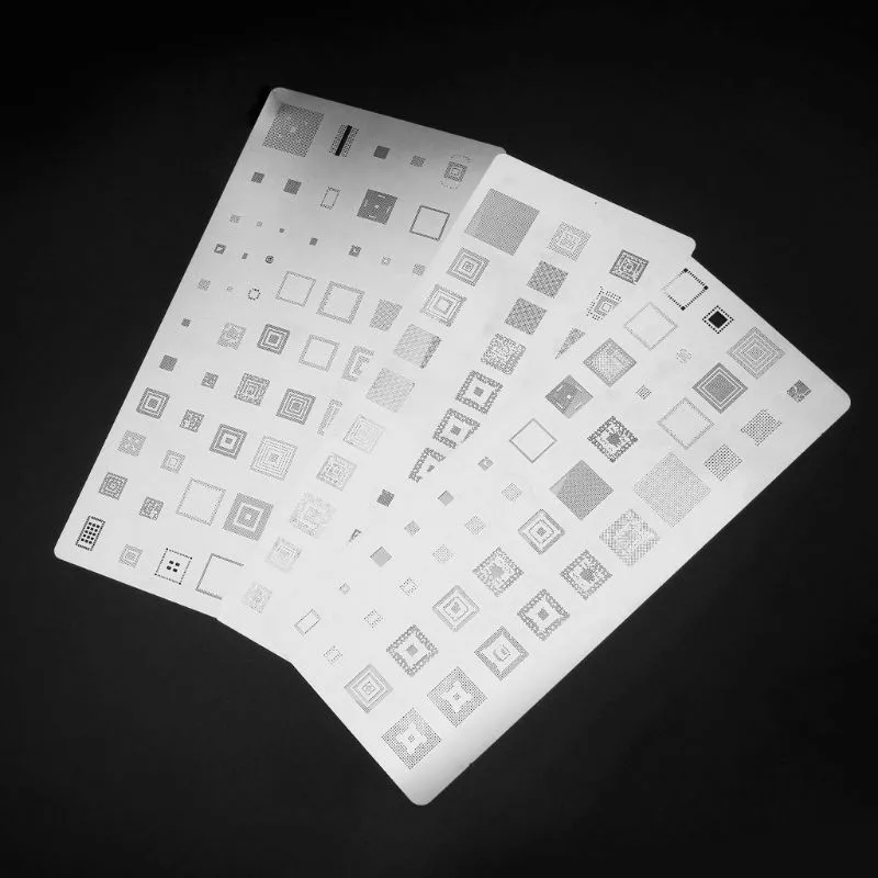 

3 In1 BGA Stencils Plate For MTK Samsung HTC Huawei Android Reballing Kit Repair