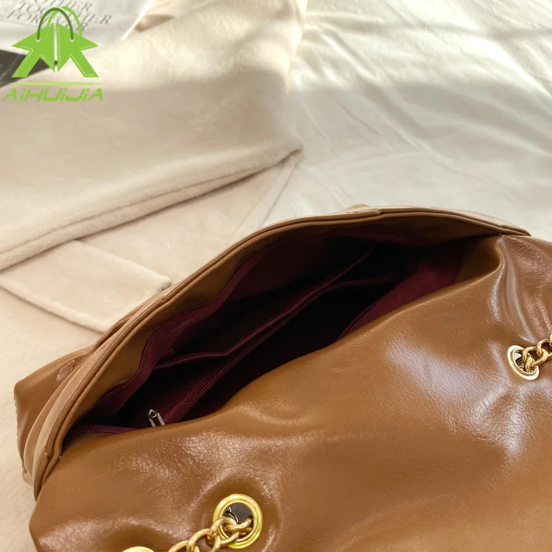 Роскошная плиссированная сумка через плечо для женщин 2021 дизайнерская модная