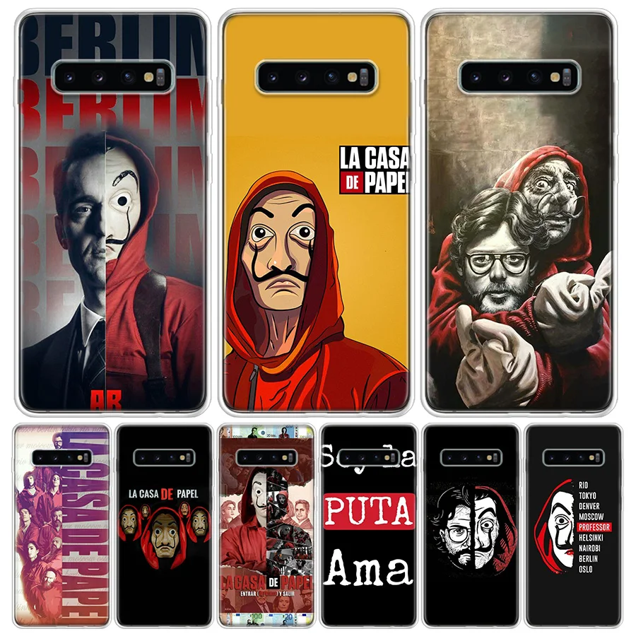 Tv La Casa de papel чехол для телефона samsung Galaxy S10+ Lite Note 10 9 8 S9 S8 J4 J6 J8 Plus S7 S6 чехол