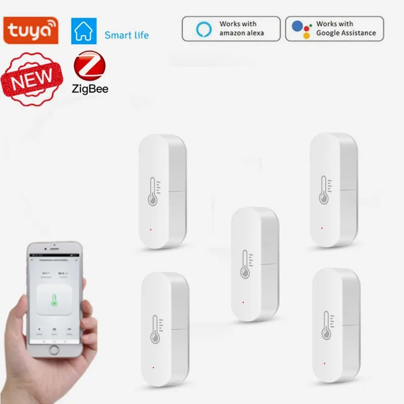 

Tuya Zigbee Smart Temperature And Humidity Meter Smart Home Linkage Wireless Temperature And Humidity Sensor For Smart Life APP