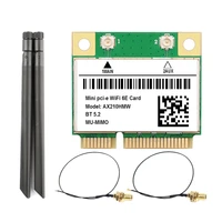 new ax210 wifi 6e wireless network card 2 4g5g6g 5374m mini pcie bluetooth 5 2 built in network card with 8db antenna