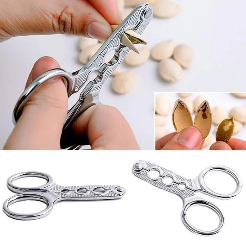 

Stainless Steel Multifunction Melon Seed Plier Nut Creative Home Tool Walnut Pine Sheller Opener Kitchen Gadget Accessories