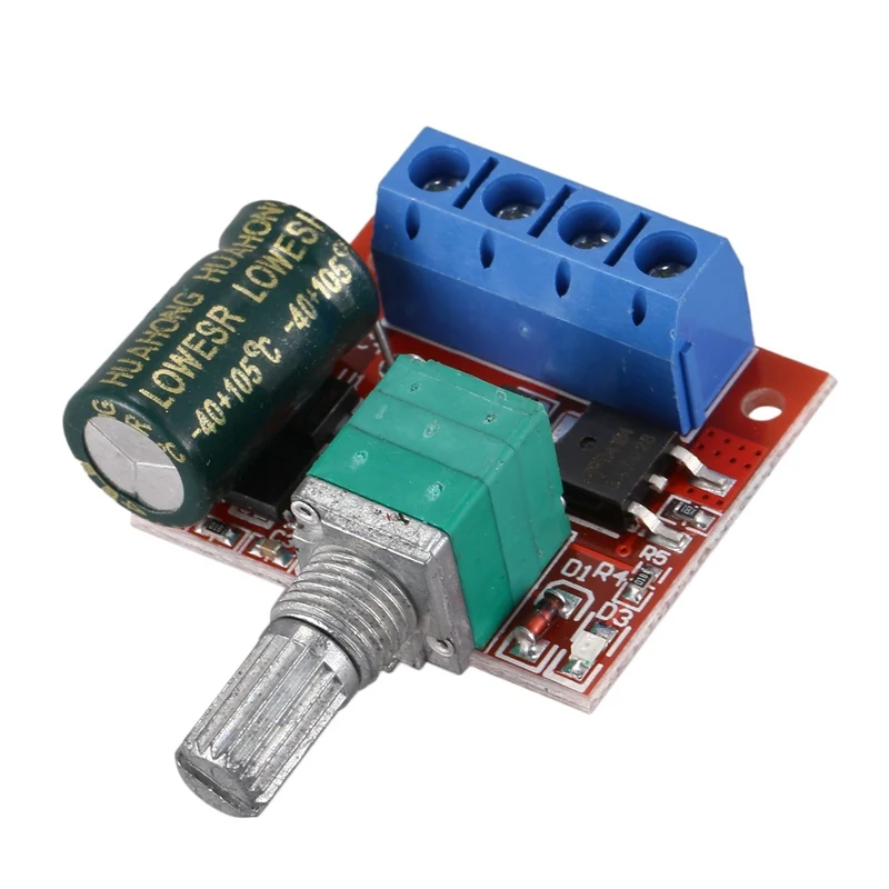 DC5-35V 5а ШИМ контроллер скорости двигателя постоянного тока Светодиодный