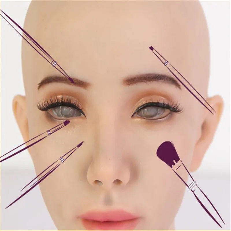 Новая Милая 3D мягкая силиконовая Реалистичная женская маска для трансвеститов