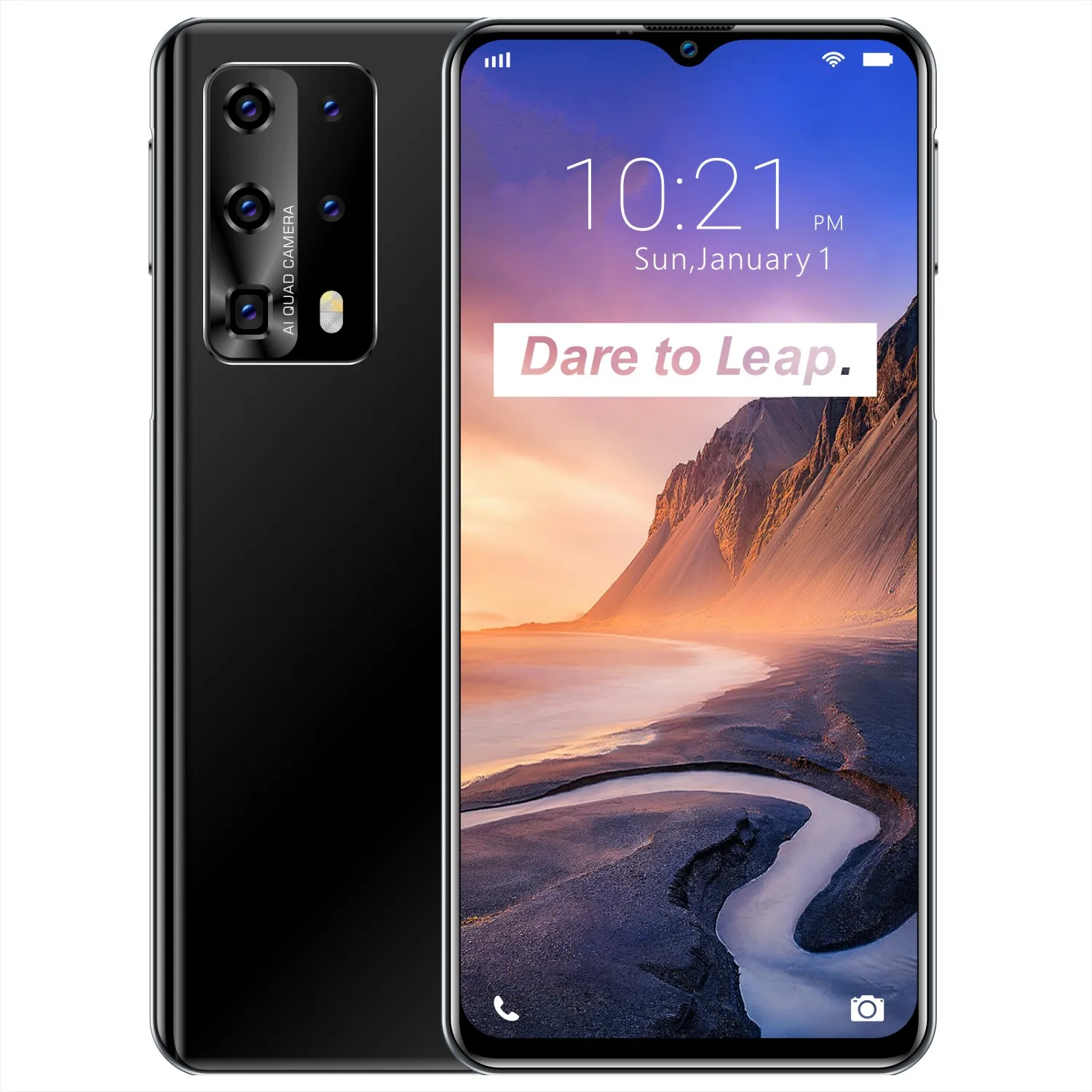 P49 Pro 2021 Newest  8CORE 256GB 5G Smartphone 7.2 inch MTK  10 core 4G network Mobile Phones Android 9.1 4800mAh Battery