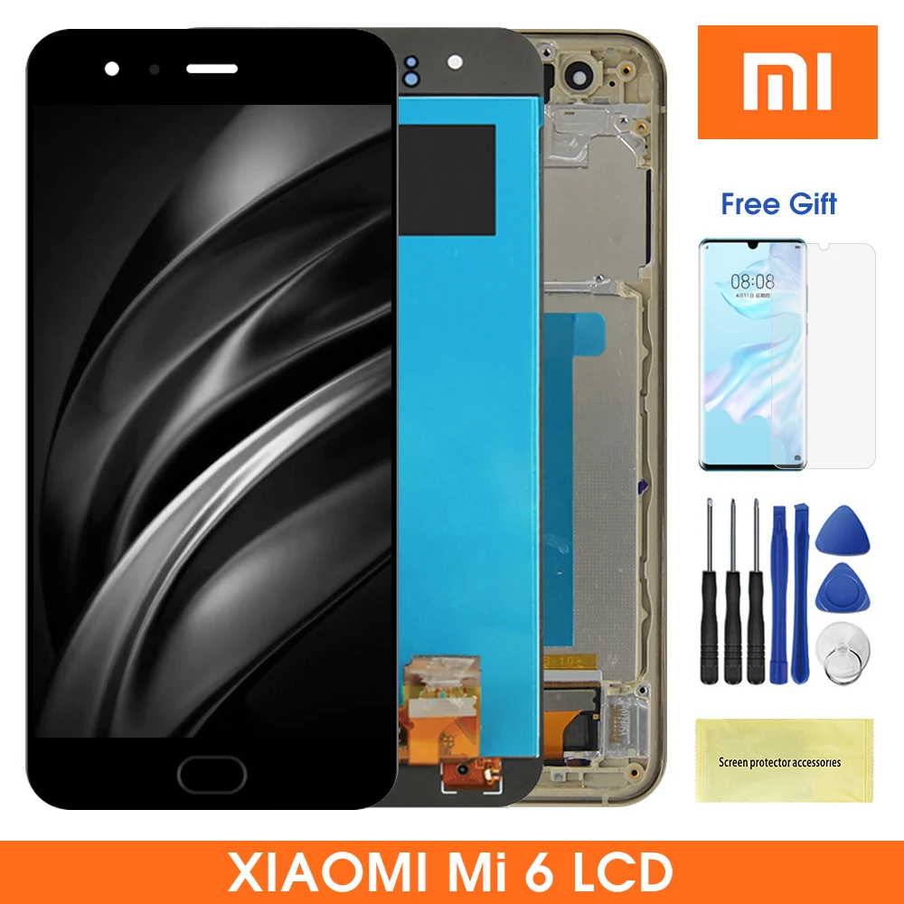 ЖК дисплей 5 15 &quotMi6 для Xiaomi 6 MI Mi6 с сенсорной панелью экран дигитайзером MI6|Экраны