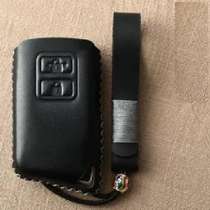 2Button black Чехол из натуральной кожи с дистанционным управлением для автомобиля Lexus IS200 IS350 ES200 ES250 ES300H GS200T GS300H NX300 RX200 RX450 LX Keys - Название цвета: 2Button black