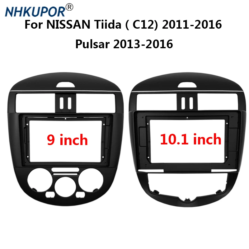 

2 Din автомобильный радиоприемник Fascia Для NISSAN Tiida(C12) Pulsar Frame Kit DVD стерео панель обшивка объемный приборной панели ободок Передняя панель
