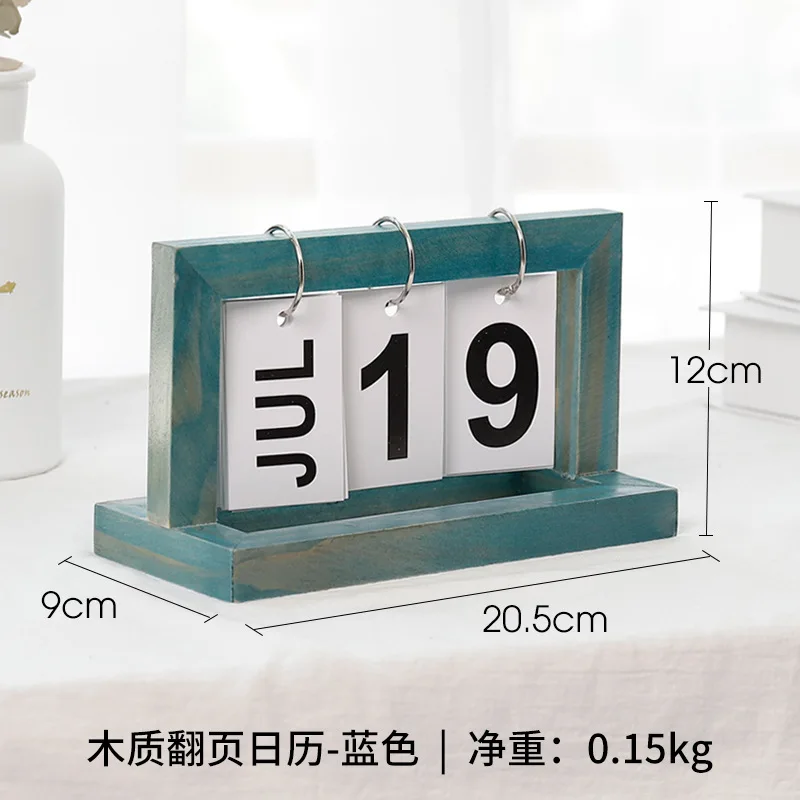 Деревянный винтажный календарь аксессуары для украшения дома простой