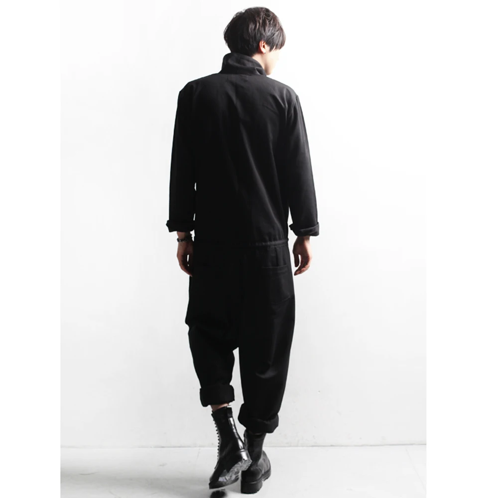 Spring and summer new Korean version of the tide men's personality boots pants jumpsuit brand casual large size fa | Мужская одежда