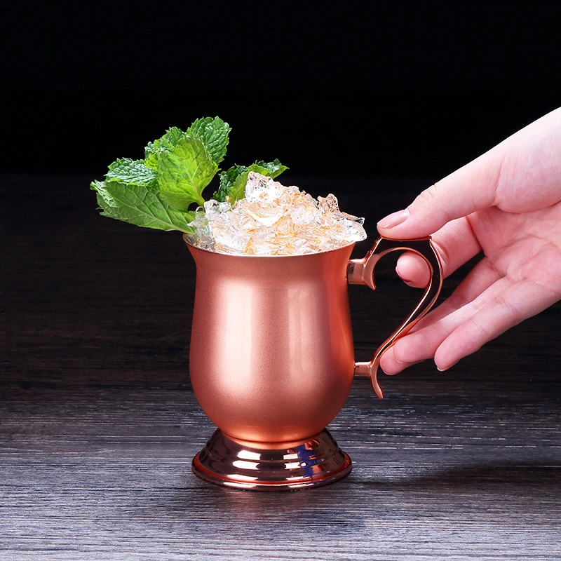 

340ml Moscow Mule Copper Mugs Metal Mug Cup Stainless Steel Beer Wine Coffee Cup Barware