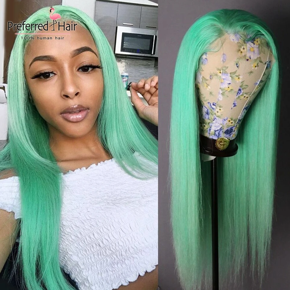 Предпочтительный бразильский Remy Glueless человеческие волосы парик 13x6 прямой кружевной передний парик предварительно выщипанные прозрачные кружевные парики для черных женщин