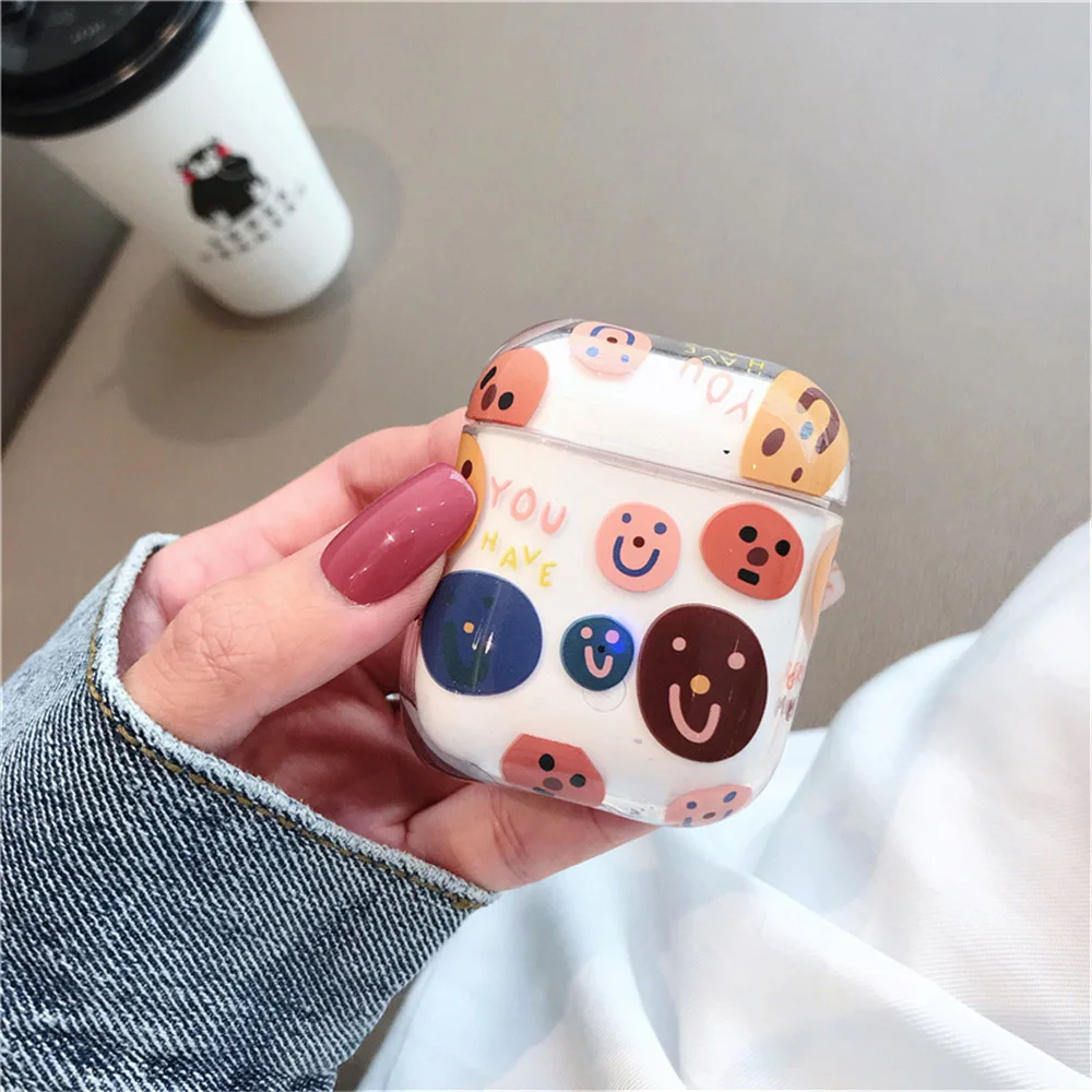 Q UNCLE Прозрачный Жесткий ПК чехлы для наушников для Apple Airpods Bluetooth беспроводной 2 поколения оболочки любовь сердце гарнитура коробка крышка