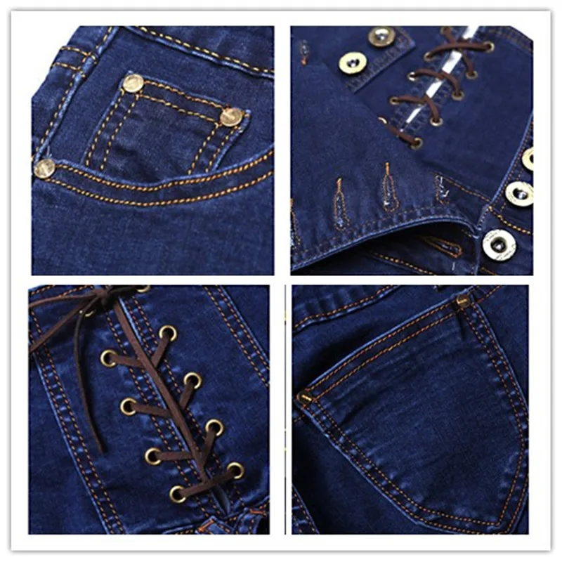 

2019 Women Jeans Autumn High Waist Denim Pants Vintage Double-breasted Trousers Female Show Slim Sexy Casual Jeans Plus Size 6XL