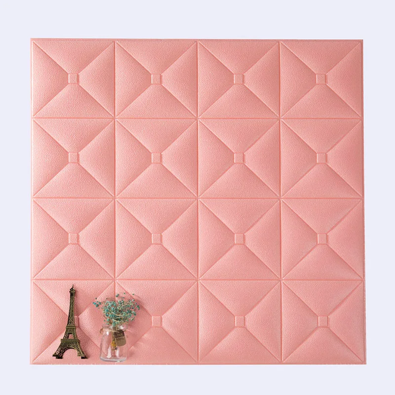 

3D Wall Sticker Office Living Room Background Wall Foam Sticker Self-adhesive Bedroom Living Room Wallpaper Soft Decoration