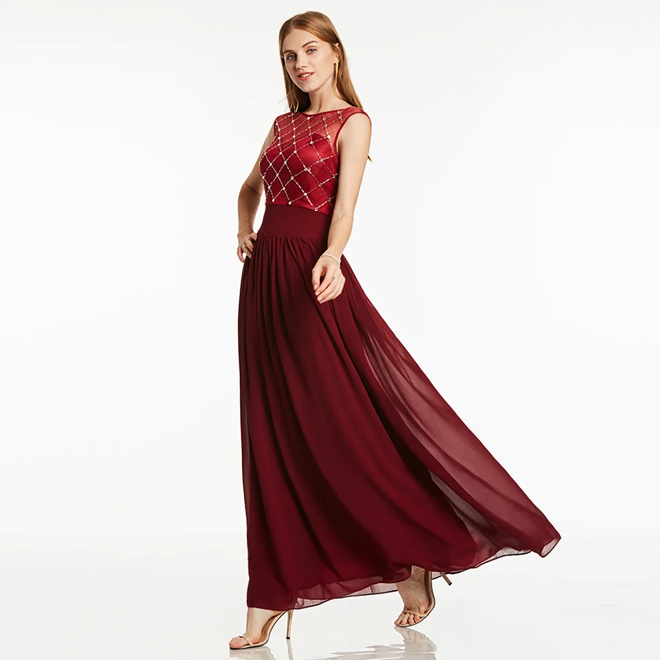 Dressv жемчужное розовое длинное недорогое вечернее платье с глубоким вырезом без рукавов с открытой спиной для свадебной вечеринки вечернее платье трапециевидной формы es