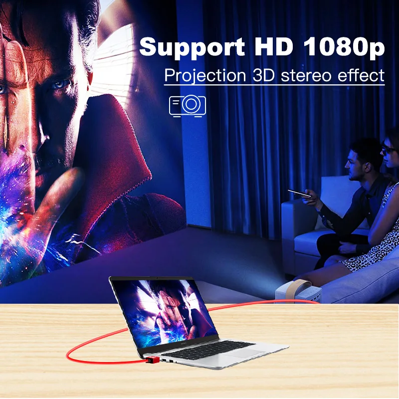 Shuliancable HDMI-совместимый высокоскоростной кабель 1080P 3D позолоченный сплиттер