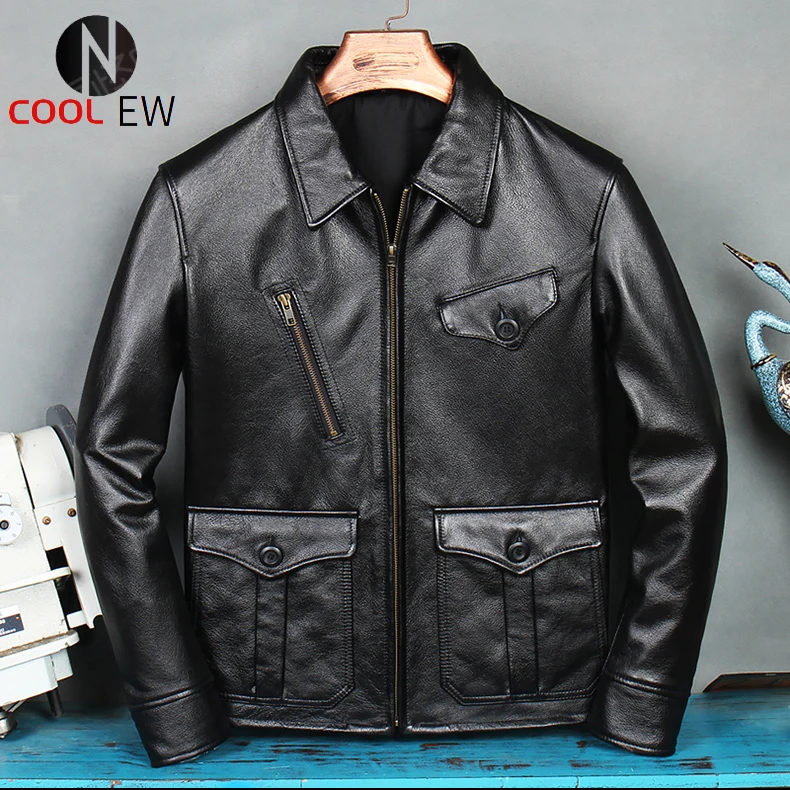 Бесплатная доставка. Оптовая Продажа. Черное повседневное Мужское пальто из